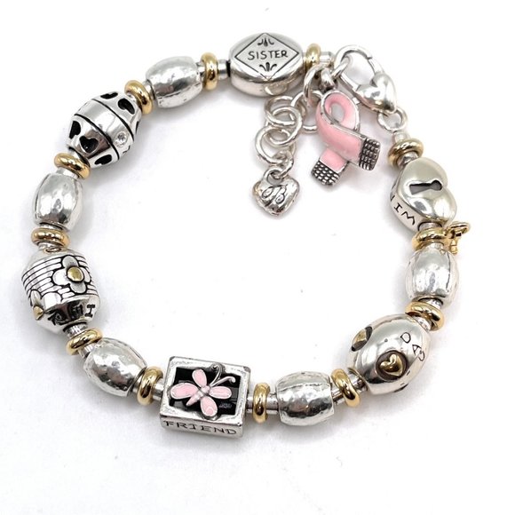 Brighton Breast Cancer Charm Bracelet - 1802 - Picture 1 of 1